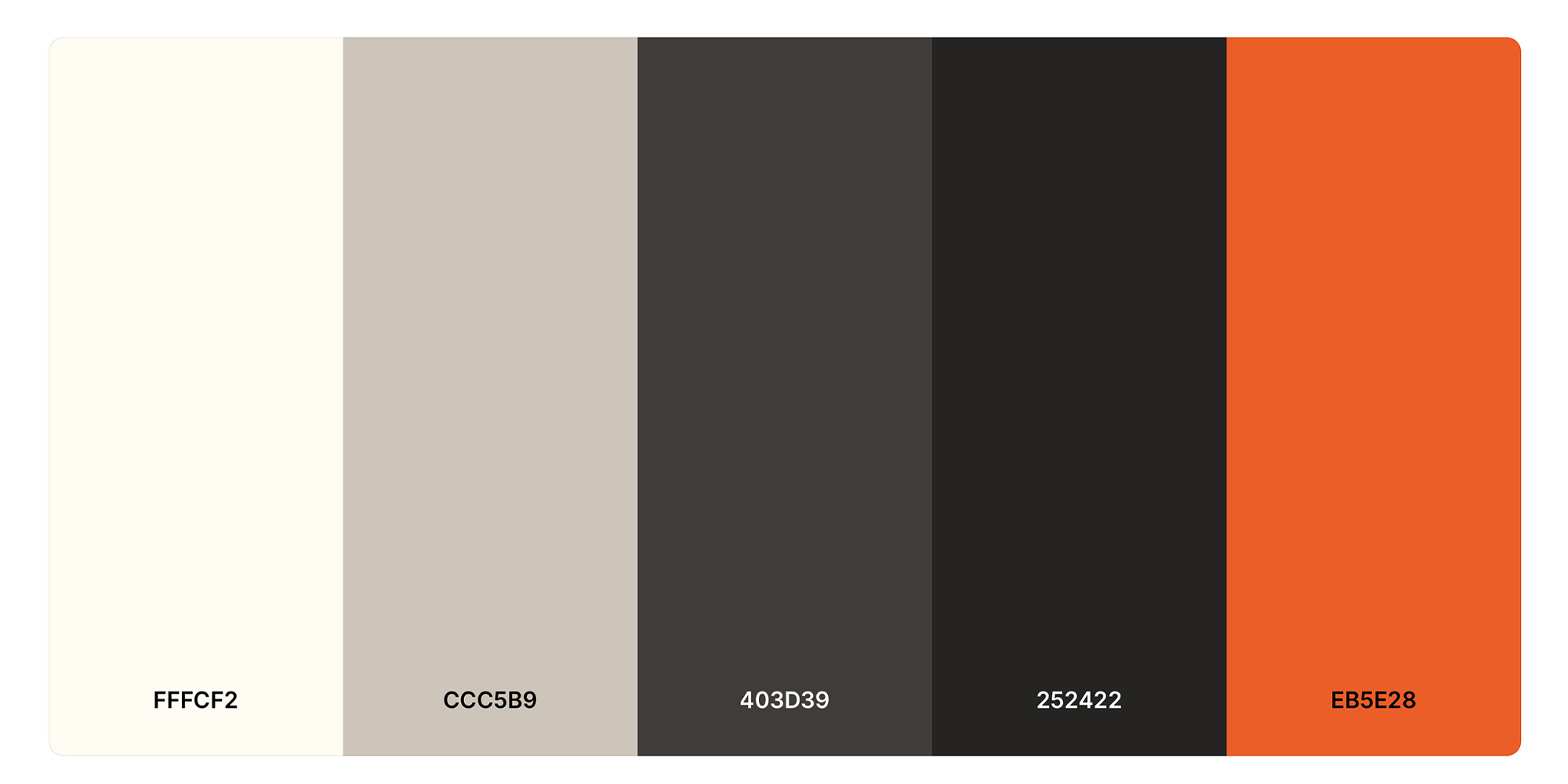 “Colours for the website inspired by Dieter Rams own colour aesthetic.”